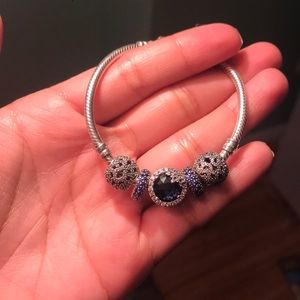 Pandora charms and bracelet